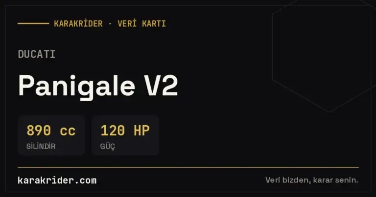 Ducati Panigale V2 teknik veri kartı — silindir, güç, tüketim | KARAKRİDER
